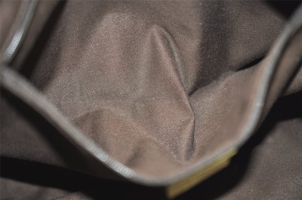 Authentic GUCCI Abbey Shoulder Tote Bag GG Canvas Leather 189831 Beige 1530J