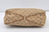 Authentic GUCCI Shoulder Tote Bag GG Canvas Leather 113019 Beige 1530K