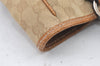 Authentic GUCCI Shoulder Tote Bag GG Canvas Leather 113019 Beige 1530K