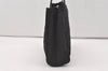 Authentic FENDI Zucca Vintage Hand Bag Purse Canvas Leather Black 1531J