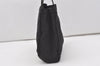 Authentic FENDI Zucca Vintage Hand Bag Purse Canvas Leather Black 1531J