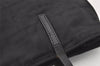 Authentic FENDI Zucca Vintage Hand Bag Purse Canvas Leather Black 1531J