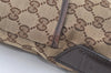 Authentic GUCCI Shoulder Cross Body Bag GG Canvas Leather 145857 Brown 1531K