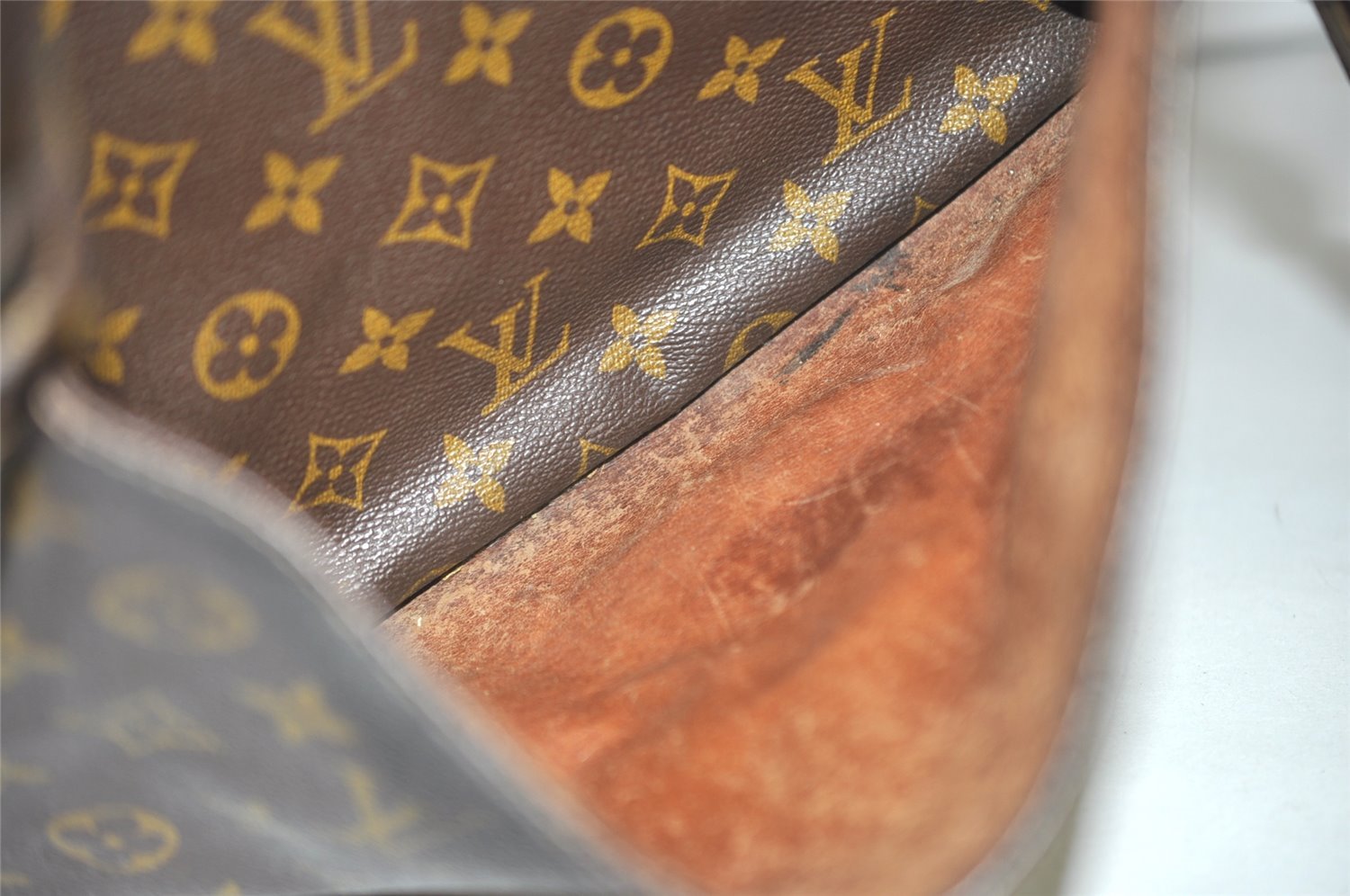 Authentic Louis Vuitton Monogram Marceau Shoulder Cross Body Bag Old Model 1533J