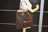 Authentic Louis Vuitton Monogram Sac Plat Hand Tote Bag M51140 LV Junk 1533K