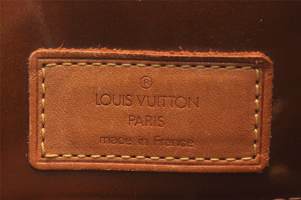 Authentic Louis Vuitton Vernis Reade PM Hand Bag Brown M91146 LV 1534I