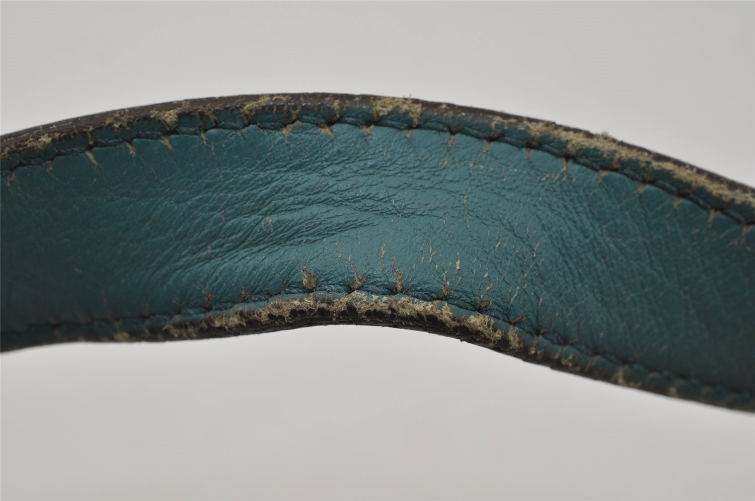 Authentic GUCCI Abbey Hand Tote Bag Purse GG Canvas Enamel 141471 Brown 1534J