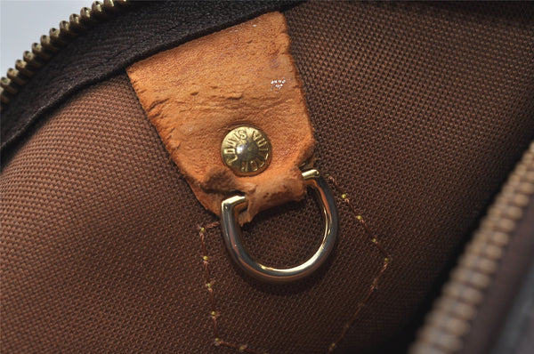 Authentic Louis Vuitton Monogram Speedy 30 Hand Boston Bag M41526 Junk 1535I