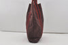 Authentic HERMES Fourre Tout Cabas Hand Tote Bag Canvas Bordeaux Red 1535J