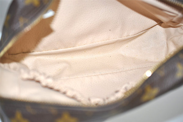 Auth Louis Vuitton Monogram Trousse Toilette 23 Clutch Hand Bag M47524 LV 1536I