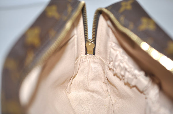 Auth Louis Vuitton Monogram Trousse Toilette 23 Clutch Hand Bag M47524 LV 1536I