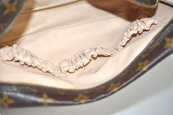 Auth Louis Vuitton Monogram Trousse Toilette 23 Clutch Hand Bag M47524 LV 1536I