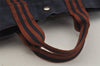 Authentic HERMES Fourre Tout MM Hand Tote Bag Canvas Navy 1536J