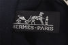 Authentic HERMES Fourre Tout MM Hand Tote Bag Canvas Navy 1536J