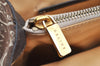 Authentic CELINE C Macadam Blason Pattern Hand Bag Canvas Leather Brown 1537K
