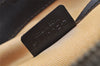 Authentic CELINE C Macadam Blason Pattern Hand Bag Canvas Leather Brown 1537K