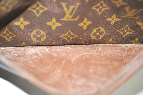 Authentic Louis Vuitton Monogram Compiegne 28 Clutch Hand Bag M51845 LV 1538I