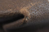 Authentic GUCCI Web Sherry Line Shoulder Tote Bag GG PVC Leather Brown 1539J