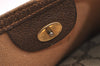 Authentic GUCCI Web Sherry Line Shoulder Tote Bag GG PVC Leather Brown 1539J