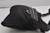 Authentic PRADA Nylon Leather Shoulder Cross Body Bag Black 1539K