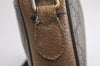 Authentic GUCCI Web Sherry Line Shoulder Cross Bag GG PVC Leather Brown 1541J