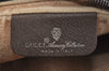 Authentic GUCCI Web Sherry Line Shoulder Cross Bag GG PVC Leather Brown 1541J