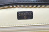 Authentic CHANEL Calf Skin Bicolore CC Logo Clutch Hand Bag Purse Black 1542K