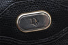 Authentic Christian Dior Chain Shoulder Cross Body Bag Purse Leather Black 1544K