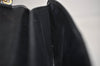 Authentic Christian Dior Chain Shoulder Cross Body Bag Purse Leather Black 1544K