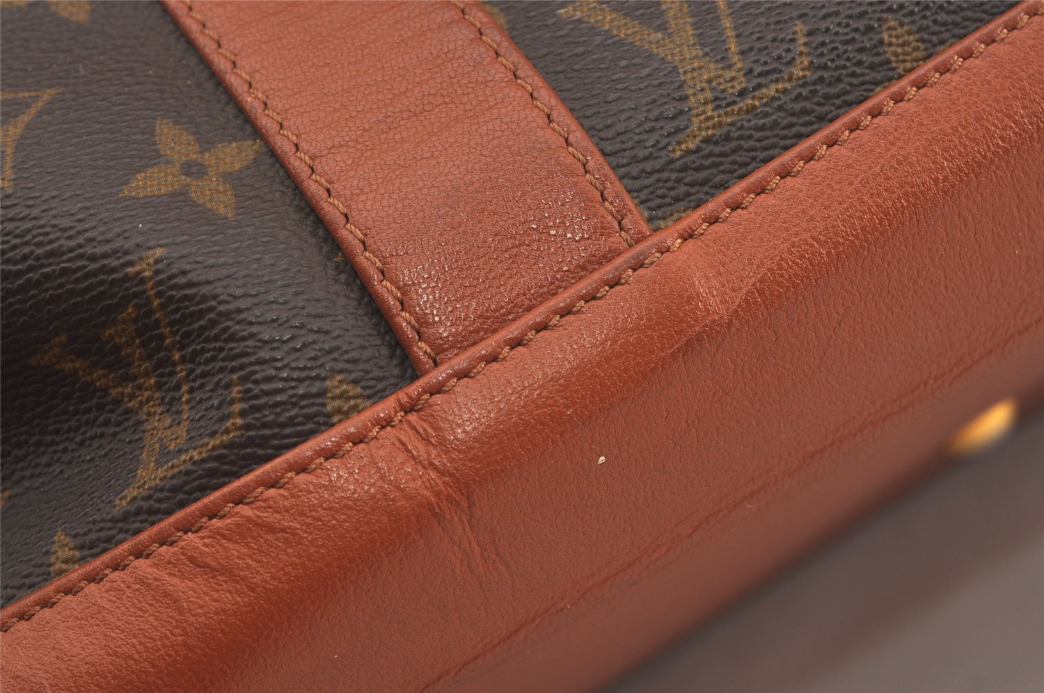 Auth Louis Vuitton Monogram Sac Weekend GM Vintage Tote Hand Bag M42420 LV 1546I