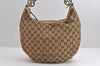 Authentic GUCCI Twins Shoulder Hand Bag GG Canvas Leather 232962 Brown 1546J