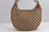 Authentic GUCCI Twins Shoulder Hand Bag GG Canvas Leather 232962 Brown 1546J