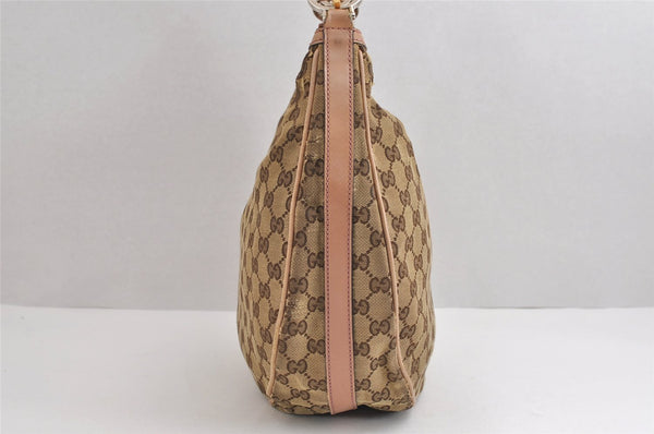 Authentic GUCCI Twins Shoulder Hand Bag GG Canvas Leather 232962 Brown 1546J