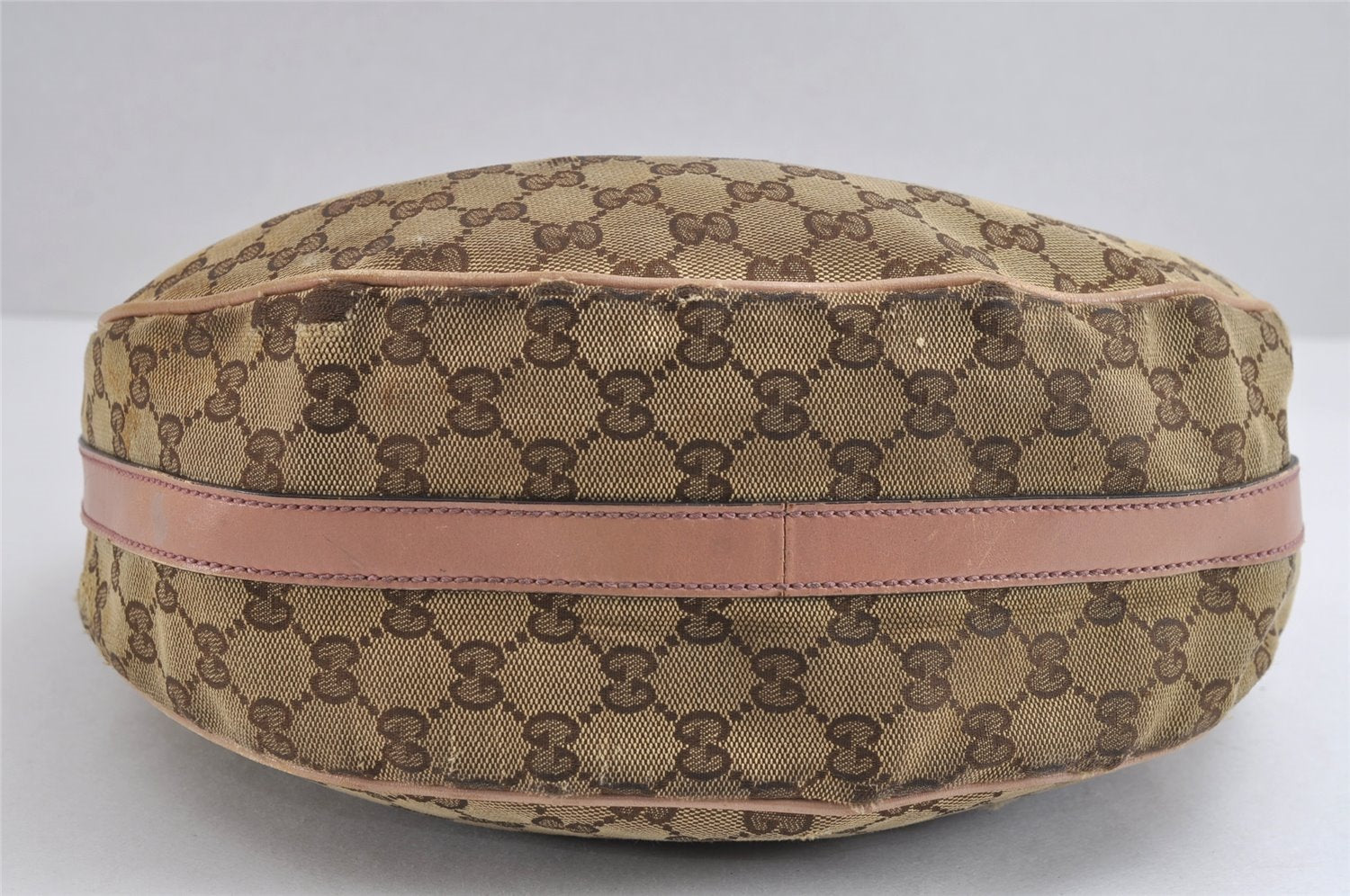 Authentic GUCCI Twins Shoulder Hand Bag GG Canvas Leather 232962 Brown 1546J
