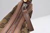 Authentic GUCCI Twins Shoulder Hand Bag GG Canvas Leather 232962 Brown 1546J
