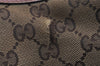 Authentic GUCCI Twins Shoulder Hand Bag GG Canvas Leather 232962 Brown 1546J