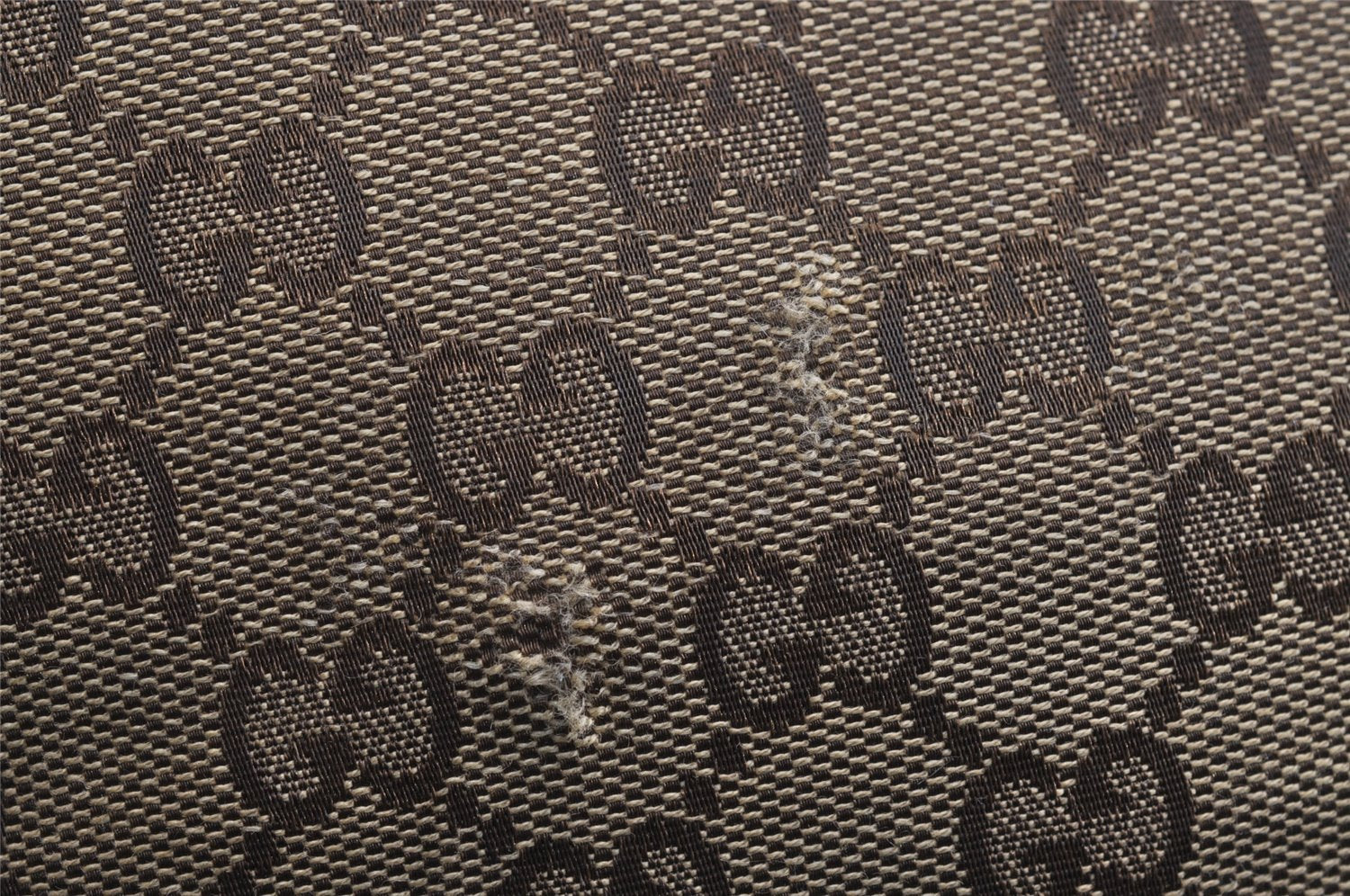 Authentic GUCCI Twins Shoulder Hand Bag GG Canvas Leather 232962 Brown 1546J