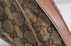 Authentic GUCCI Twins Shoulder Hand Bag GG Canvas Leather 232962 Brown 1546J