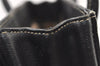 Authentic BURBERRY Vintage Leather Hand Bag Purse Black 1546K