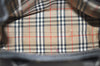 Authentic BURBERRY Vintage Leather Hand Bag Purse Black 1546K