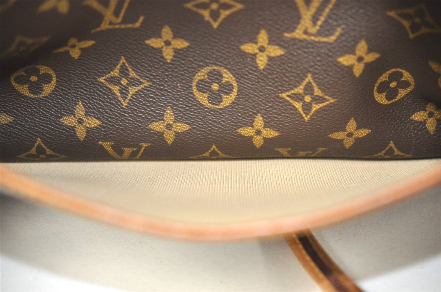 Authentic Louis Vuitton Monogram Deauville Hand Bag M47270 LV Junk 1547I