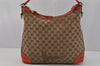 Authentic GUCCI Miss GG 2Way Shoulder Bag GG Canvas Leather 326514 Brown 1547J