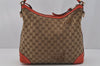 Authentic GUCCI Miss GG 2Way Shoulder Bag GG Canvas Leather 326514 Brown 1547J