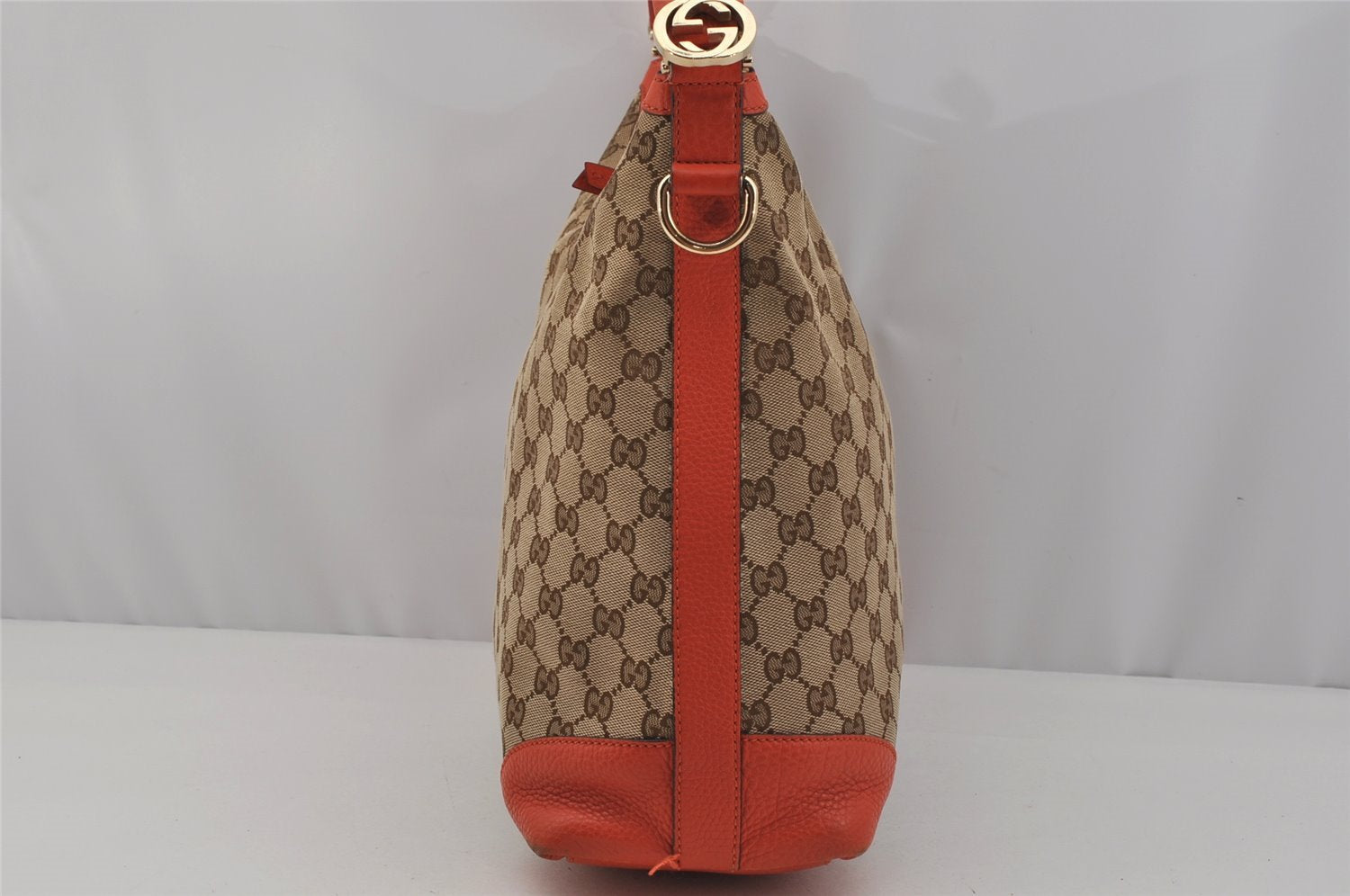 Authentic GUCCI Miss GG 2Way Shoulder Bag GG Canvas Leather 326514 Brown 1547J