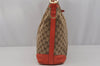 Authentic GUCCI Miss GG 2Way Shoulder Bag GG Canvas Leather 326514 Brown 1547J