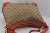 Authentic GUCCI Miss GG 2Way Shoulder Bag GG Canvas Leather 326514 Brown 1547J