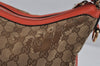 Authentic GUCCI Miss GG 2Way Shoulder Bag GG Canvas Leather 326514 Brown 1547J