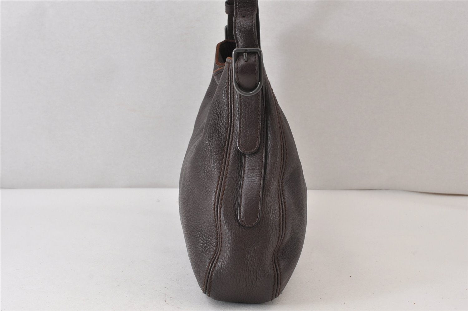 Authentic BOTTEGA VENETA Vintage Shoulder Tote Bag Purse Brown 1548K