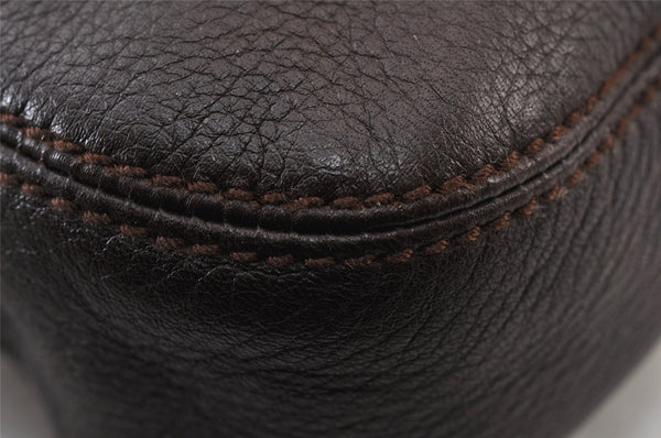 Authentic BOTTEGA VENETA Vintage Shoulder Tote Bag Purse Brown 1548K
