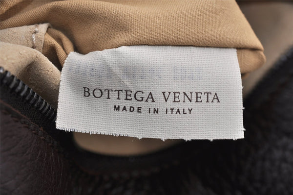 Authentic BOTTEGA VENETA Vintage Shoulder Tote Bag Purse Brown 1548K